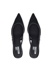 Love Moschino - LOVE MOSCHINO Czółenka JA10526G0OIQ900B Czarny. Kolor: czarny. Materiał: skóra #4