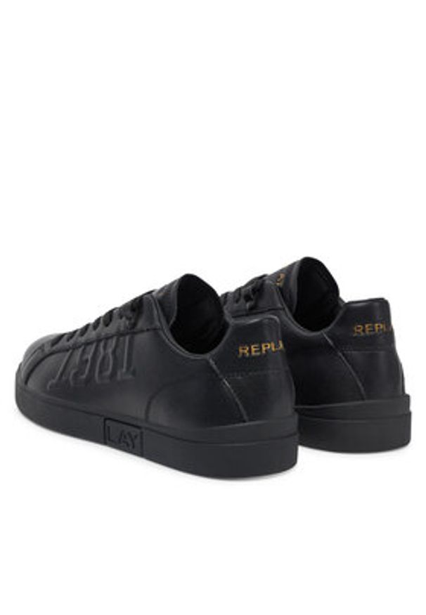 Replay - REPLAY Sneakersy GMZ3P .000.C0037L Czarny. Kolor: czarny. Materiał: skóra