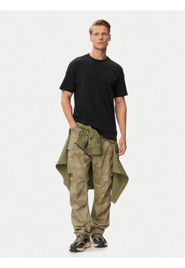 G-Star RAW - G-Star Raw T-Shirt D29113-D709 Czarny Regular Fit. Kolor: czarny. Materiał: bawełna