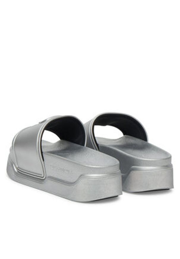 Karl Lagerfeld - KARL LAGERFELD Klapki Kondominium KL88819 Srebrny. Kolor: srebrny