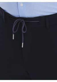 Pako Lorente - PAKO LORENTE – Granatowe spodnie męskie. Kolor: niebieski. Materiał: wiskoza, poliester, elastan. Wzór: gładki. Sezon: zima, jesień. Styl: klasyczny #4