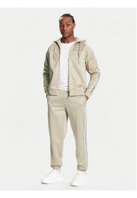 Guess Bluza Z5BQ13 K2042 Beżowy Relaxed Fit. Kolor: beżowy. Materiał: syntetyk