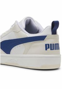 Puma - Buty do chodzenia męskie PUMA Rebound V6 Low. Zapięcie: sznurówki. Kolor: wielokolorowy, niebieski, szary. Materiał: materiał, syntetyk. Szerokość cholewki: normalna. Sport: turystyka piesza