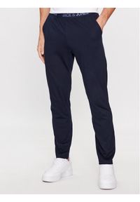 Jack & Jones - Jack&Jones Spodnie piżamowe 12244401 Granatowy Regular Fit. Kolor: niebieski. Materiał: bawełna #1