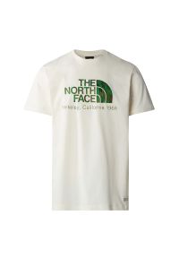 Koszulka The North Face Berkeley California 0A87U5Y1O1 - biała. Kolor: biały. Materiał: bawełna. Długość rękawa: krótki rękaw. Długość: krótkie. Wzór: nadruk #1