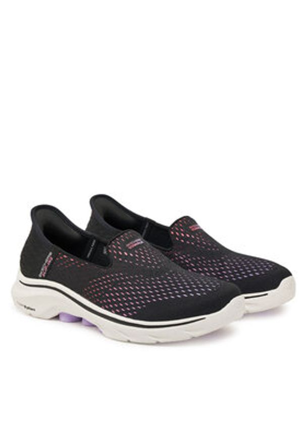 skechers - Skechers Półbuty 125211/BKMT Czarny. Kolor: czarny. Materiał: materiał