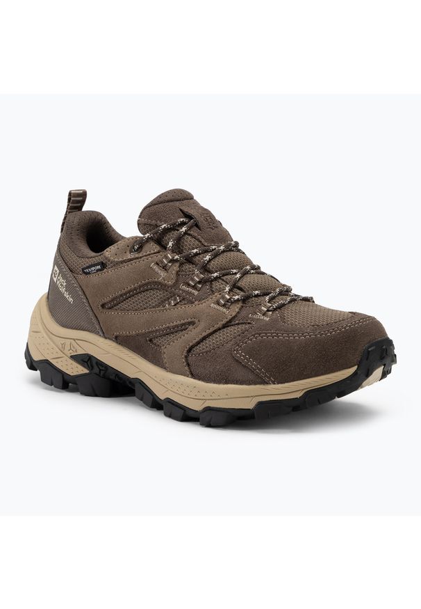 Buty trekkingowe damskie Jack Wolfskin Vojo Tour Texapore Low. Kolor: brązowy. Styl: sportowy