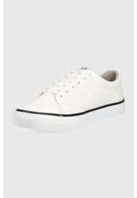 Hugo - HUGO tenisówki Dyer damskie kolor biały. Nosek buta: okrągły. Zapięcie: sznurówki. Kolor: biały. Materiał: guma