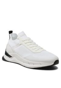 Calvin Klein Sneakersy Low Top Lace Up Mix HM0HM00918 Biały. Kolor: biały. Materiał: materiał