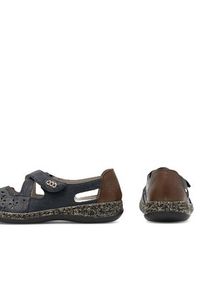 Rieker Półbuty 463H4-14 Granatowy. Kolor: niebieski. Materiał: skóra #3