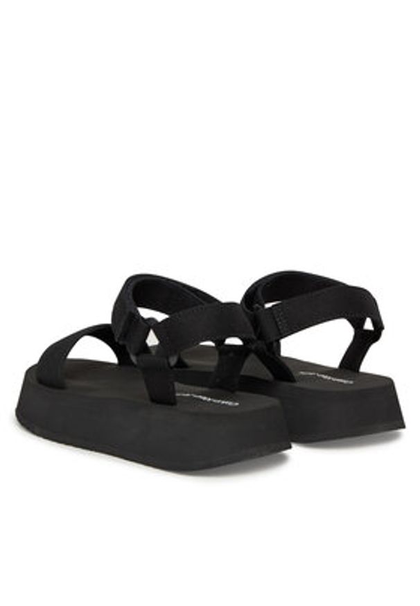 Calvin Klein Jeans Sandały Sandal Velcro Webbing Mg YW0YW01693 Czarny. Kolor: czarny. Materiał: materiał