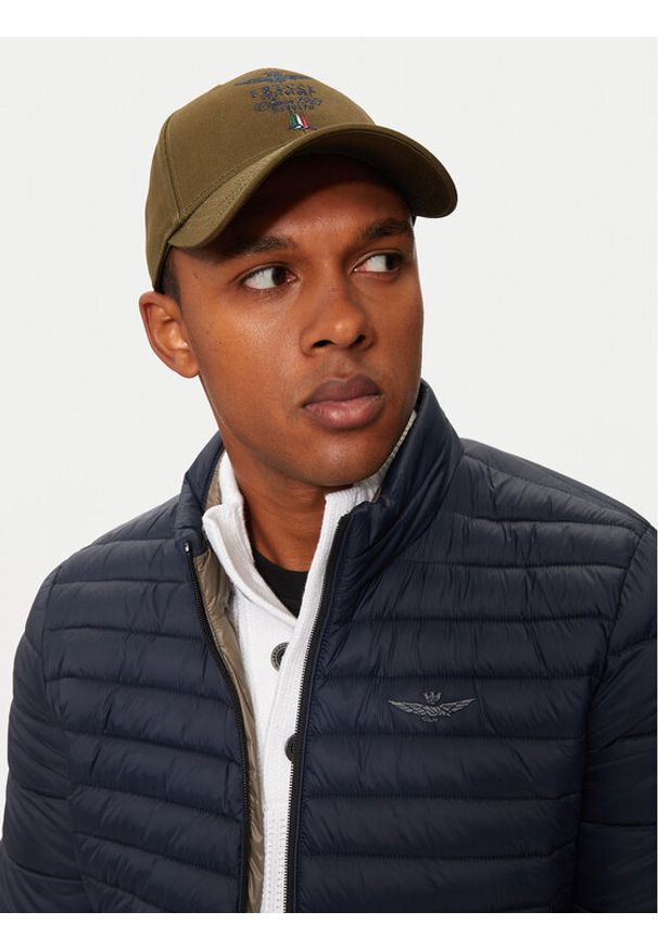 Aeronautica Militare Czapka z daszkiem 242HA1132CT2261 Khaki. Kolor: brązowy. Materiał: materiał, bawełna