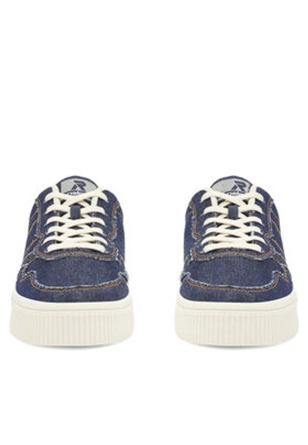 Rieker Revolution Lifestyle Sneakersy W0706-14 Granatowy. Kolor: niebieski. Materiał: materiał