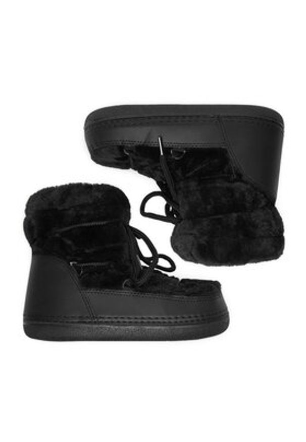 DeeZee Śniegowce NS9034-01 Czarny. Kolor: czarny. Materiał: materiał