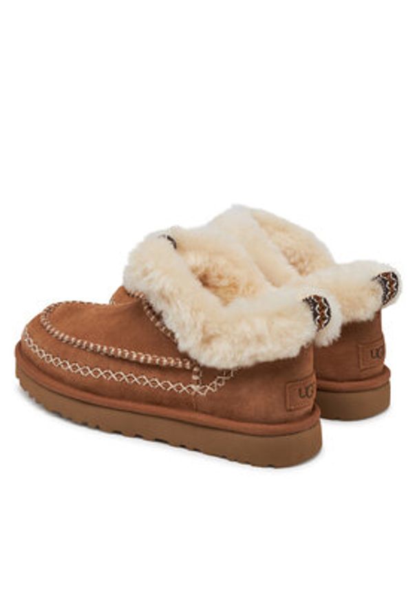 Ugg Śniegowce W Classic Ultra Mini Alpine 1158224 Brązowy. Kolor: brązowy. Materiał: skóra