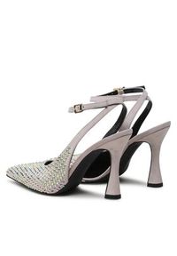 Pinko - PINKO Sandały Lisette Slingback PE BLKS1 100566 A0N6 Szary. Kolor: szary. Materiał: skóra, zamsz #4