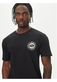 Quiksilver T-Shirt Circle Back Ss EQYZT08054 Czarny Regular Fit. Kolor: czarny. Materiał: bawełna #4