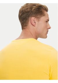TOMMY HILFIGER - Tommy Hilfiger T-Shirt MW0MW10800 Żółty Slim Fit. Kolor: żółty. Materiał: bawełna #3