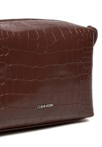 Calvin Klein Torebka K60K612452 Brązowy. Kolor: brązowy. Materiał: skórzane