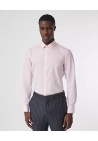 Burberry - BURBERRY - Jasnoróżowa koszula. Okazja: na co dzień, do pracy. Kolor: różowy, wielokolorowy, fioletowy. Materiał: bawełna. Długość rękawa: długi rękaw. Długość: długie. Wzór: haft. Styl: klasyczny, casual #1
