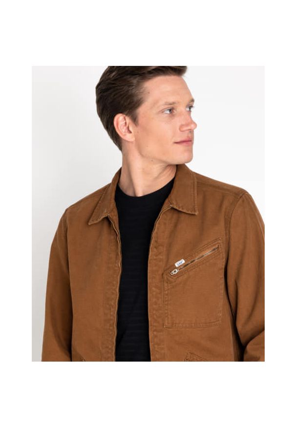 Lee - LEE 191J JACKET MĘSKA KURTKA PRZEJŚCIOWA TOFFEE L191LU20 112105728