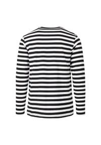 Urban Classics - T-shirt Męski W Paski Standardowy Z Długim Rękawem. Kolor: biały, wielokolorowy, czarny. Długość rękawa: długi rękaw. Długość: długie. Wzór: paski