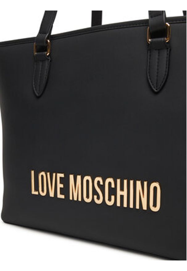 Love Moschino - LOVE MOSCHINO Torebka JC4190PP0NKD0000 Czarny. Kolor: czarny. Materiał: skórzane