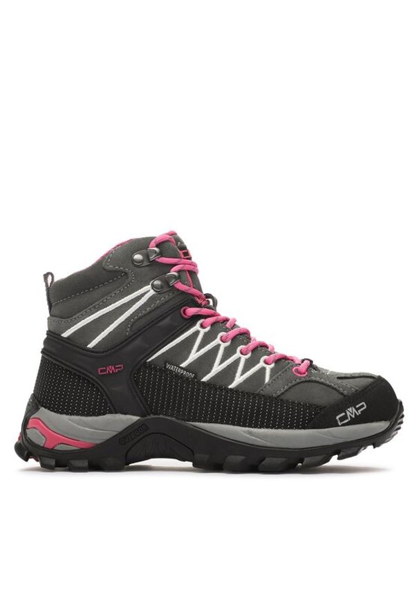 CMP Trekkingi Rigel Mid Wmn Trekking Shoes Wp 3Q12946 Szary. Kolor: szary. Materiał: nubuk, skóra