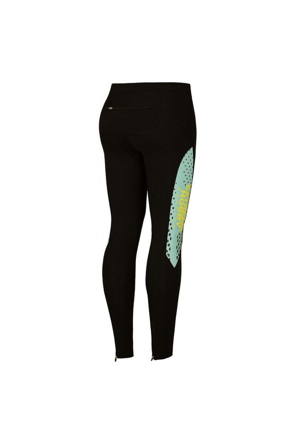 Legginsy do biegania damskie EXTREME HOBBY HALFTONE. Kolor: zielony. Materiał: elastan, poliester. Sezon: wiosna, jesień. Sport: kolarstwo, bieganie