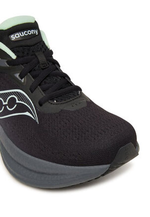 Saucony Buty do biegania Triumph 23 S11023 Czarny. Kolor: czarny. Materiał: materiał