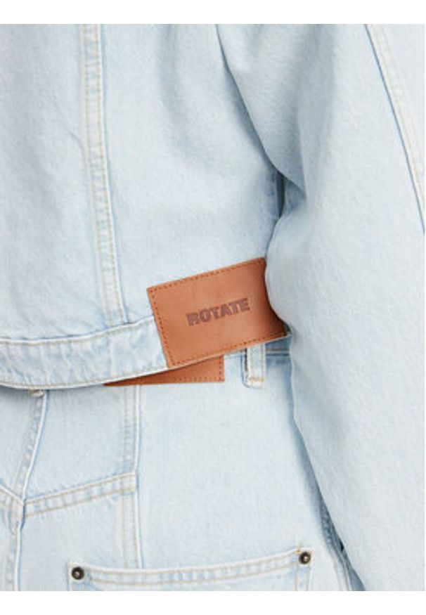 ROTATE Kurtka jeansowa 1138261468 Niebieski Relaxed Fit. Kolor: niebieski. Materiał: bawełna