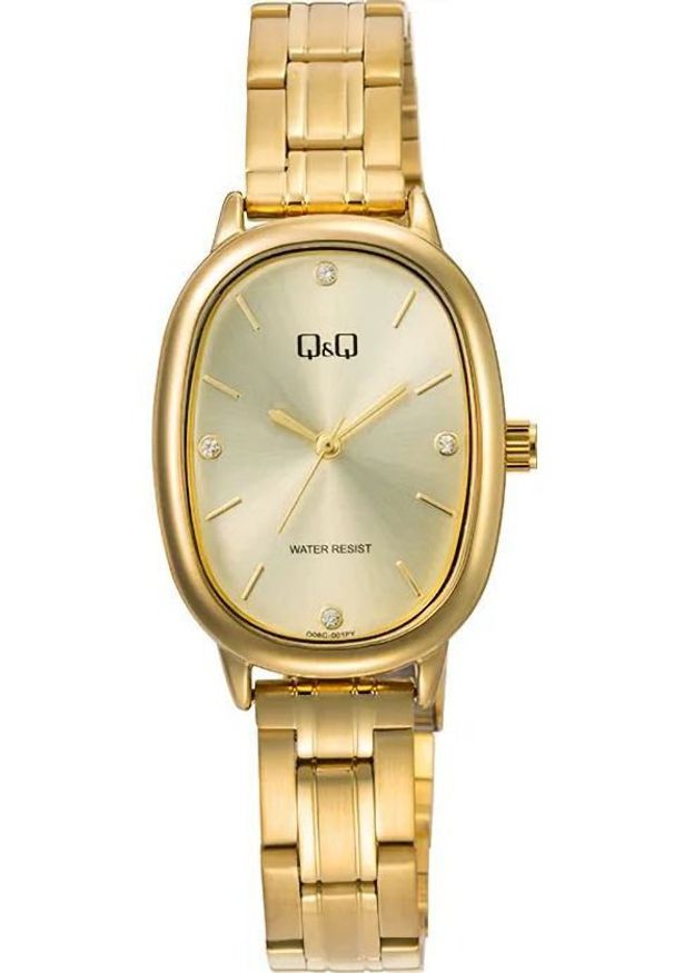 Zegarek Q&Q Q06C-001P damski elegancki owalna koperta .. Styl: elegancki