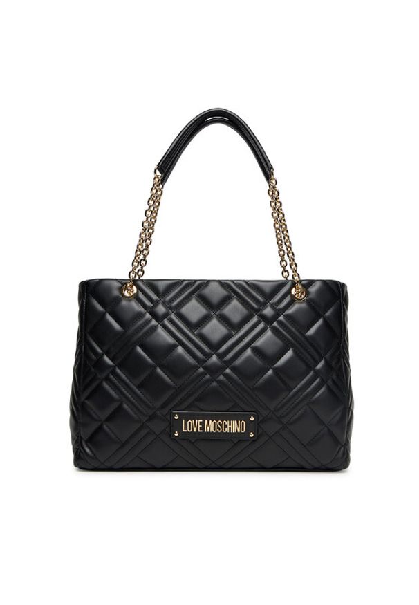Love Moschino - LOVE MOSCHINO Torebka JC4145PP1NLA0000 Czarny. Kolor: czarny. Materiał: skórzane