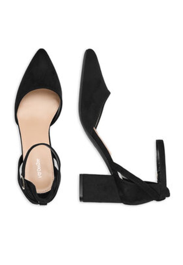 DeeZee Czółenka CEO-WSS20968-02 Czarny. Kolor: czarny. Materiał: materiał