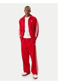 Adidas - adidas Bluza adicolor Firebird KE0788 Czerwony Loose Fit. Kolor: czerwony. Materiał: syntetyk #5