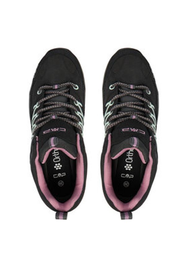 CMP Trekkingi Rigel Low Wp 3Q13246 Czarny. Kolor: czarny. Materiał: skóra