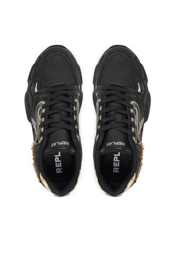 Replay - REPLAY Sneakersy GWS9N .000.C0013L Czarny. Kolor: czarny. Materiał: skóra