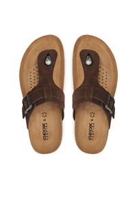 Geox Japonki U Sandal Ghita D U159VD 00032 C6024 Brązowy. Kolor: brązowy. Materiał: skóra, nubuk