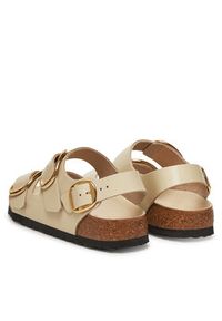 Birkenstock Sandały Milano Big Buckle 1025395 Écru. Materiał: skóra