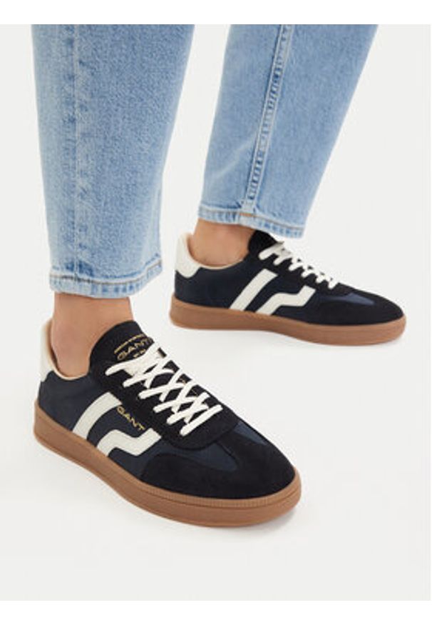 GANT - Gant Sneakersy 32533198 Granatowy. Kolor: niebieski. Materiał: skóra, zamsz
