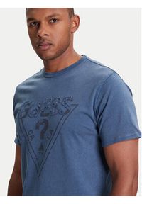 Guess T-Shirt M5YI42 KBW41 Granatowy Regular Fit. Kolor: niebieski. Materiał: bawełna #4