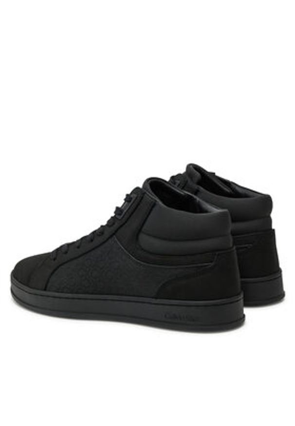 Calvin Klein Sneakersy High Top Lace Up Nb Mono HM0HM01769 Czarny. Kolor: czarny. Materiał: skóra