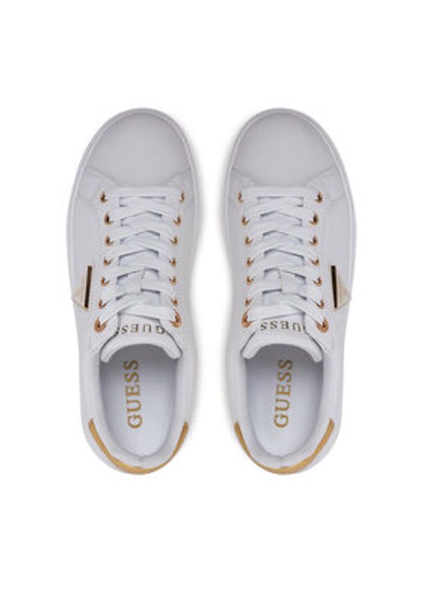 Guess Sneakersy FLJD12 LEA12 Biały. Kolor: biały. Materiał: skóra
