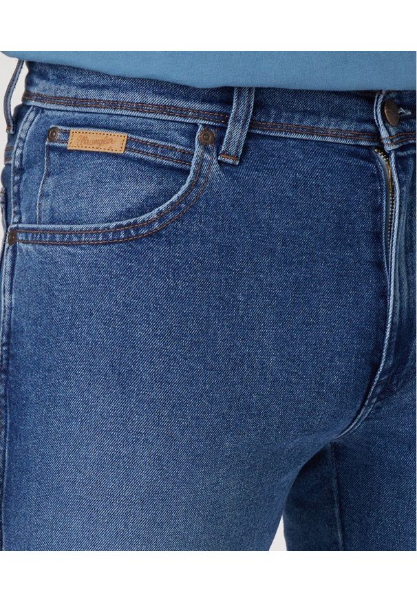 Wrangler - WRANGLER TEXAS SLIM MĘSKIE SPODNIE JEANSOWE JEANSY COOL SHADE W12SYLZ88 112330697