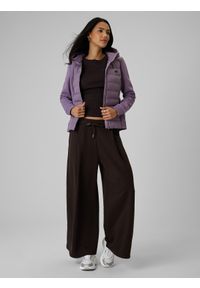 4f - 4F Kurtka z wypełnieniem syntetycznym damska - fioletowa M. Okazja: na co dzień. Kolor: fioletowy. Materiał: syntetyk. Styl: casual #2