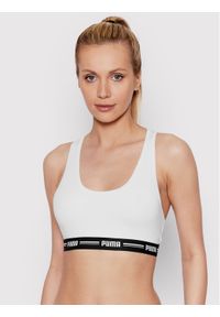 Puma Biustonosz top Racer Back 907862 Biały. Kolor: biały. Materiał: bawełna