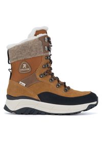 Rieker Revolution Lifestyle Botki W0066-22 Brązowy. Kolor: brązowy. Materiał: zamsz, skóra