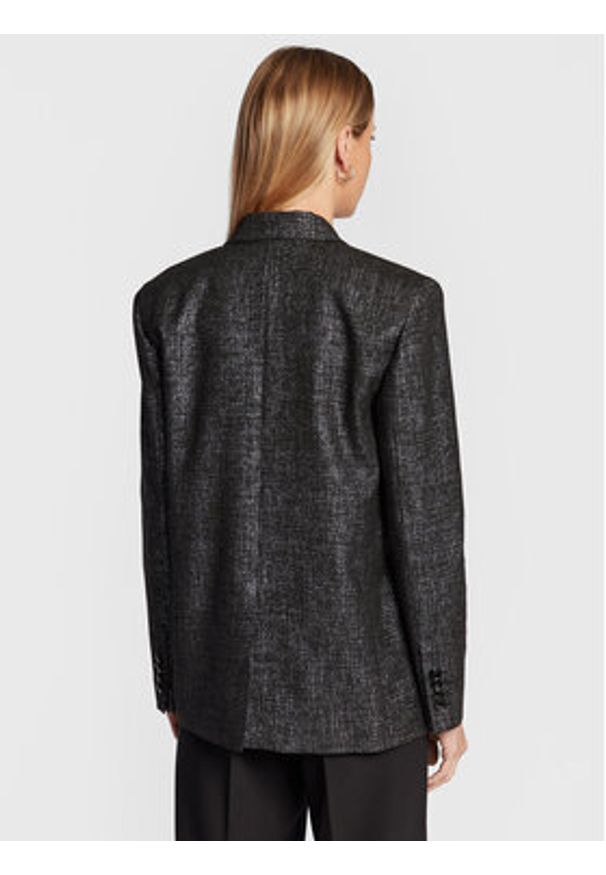 Patrizia Pepe Marynarka 2S1433/A166-I2Y2 Czarny Oversize. Kolor: czarny. Materiał: syntetyk