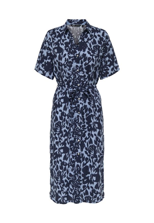 only - ONLY Sukienka koszulowa Yasmin 15357241 Niebieski Regular Fit. Kolor: niebieski. Materiał: wiskoza. Typ sukienki: koszulowe