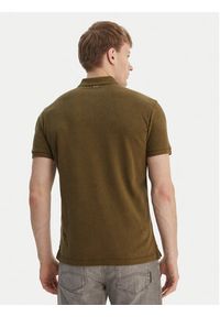Napapijri Polo Elbas NP0A4GDL Zielony Regular Fit. Typ kołnierza: polo. Kolor: zielony. Materiał: bawełna #3